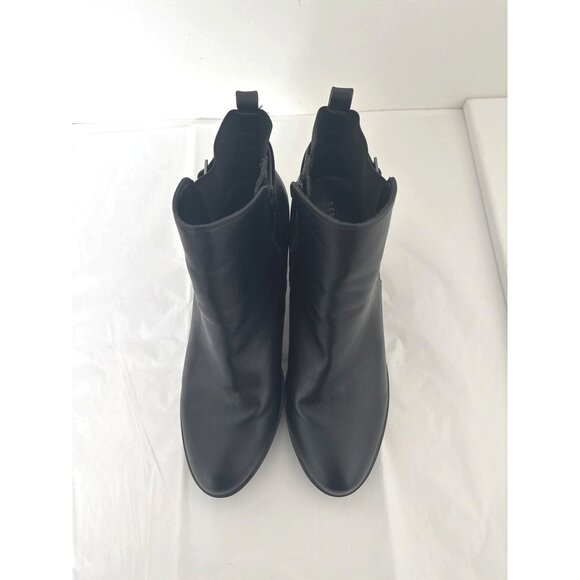 Kelly & Katie Boots Size 11 Black Ankle Office Chic Block Heel Booties Corp Core - Picture 3 of 15